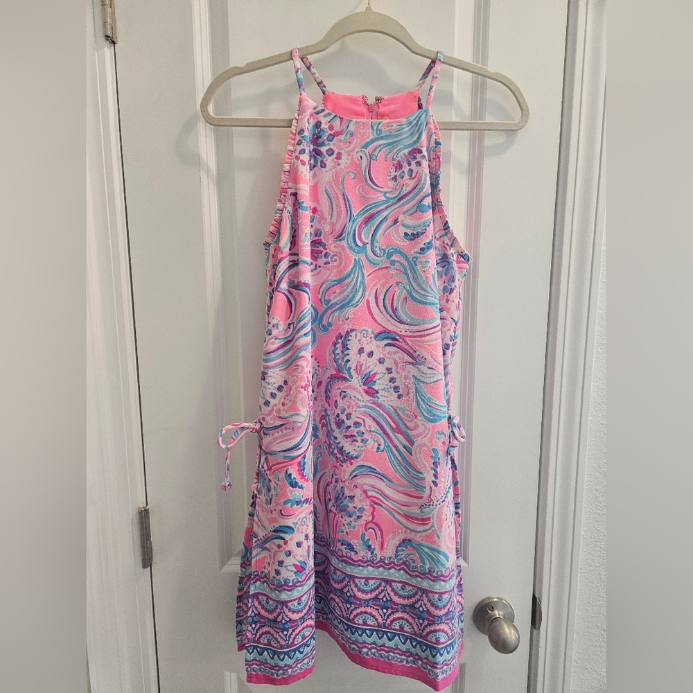 Lilly Pulitzer Pink and Blue Swirl Jumpsuit
